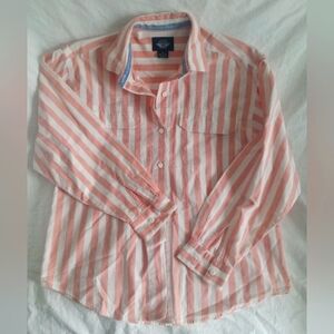 Dockers Small Pink Striped Shirt